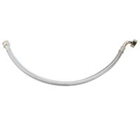 flexible sanitaire - inox acs dn10 - débit optimisé - l 50cm - mâle - droit 3/4' - coudé femelle - ecrou tournant 3/4'