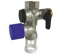 SOMATHERM FOR YOU - Groupe de Sécurité laiton NF 20/27 (3/4") pour éviter les surpressions dans le chauffe-eau avec une garde d'air droite. Organe de sécurité obligatoire pour les chauffe-eaux. Gris