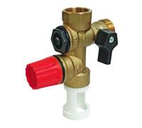 SOMATHERM FOR YOU - Groupe de Sécurité Nf 3/4" à Garde d'Air Droite - Siège Inox pour Eau Agressive - Compact, Fiable et Durable - Montage Vertical ou Horizontal - pour Tous Types de Chauffe-Eau