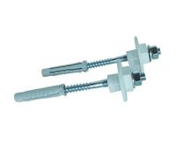 SOMATHERM FOR YOU, Jeu de 2 fixations pour lavabo avec rondelles excentrées 10x120 - Kit d'installation inclus - Idéal pour paroi pleine - Réglage facile lors de l'installation