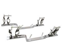 SOMATHERM FOR YOU, Jeu de 2 supports en métal avec isolant pour collecteurs, compatibles avec 20/27, 26/34 et 33/42 - Idéal pour installations d'eau chaude et froide