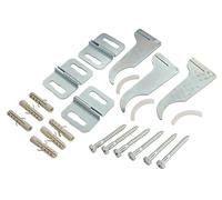 Somatherm — Kit 3 fixations pour radiateur aluminium — 6 vis 6x50 mm & 6 chevilles 8x40 mm