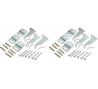 SOMATHERM FOR YOU, Kit de 3 fixations pour radiateur en aluminium - Comprend 6 vis (6x50 mm) et 6 chevilles (8x40 mm) pour une installation facile, sécurisée et durable (Lot de 2)