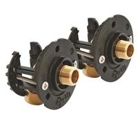 SOMATHERM FOR YOU, Kit de fixation robinet sous-lavabo pour tube PER Ø12 - Raccords à compression M12/17 - Installation rapide et facile - Compatible plaque de plâtre 9,5 à 25mm