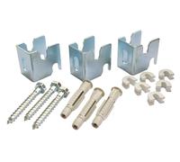 SOMATHERM FOR YOU, Kit de Fixations pour Radiateur Acier Lamellaire - 3 Fixations, 3 Vis (8x60 mm), 3 Chevilles (10x60 mm) - Installation Sécurisée et Durable, Facile à Installer