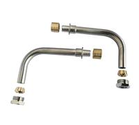 Somatherm Kit raccordement cannes radiateur PER Ø12 — 2 cannes et 2 raccords bicône mâle 15/21