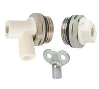 SOMATHERM FOR YOU, Kit Purgeur et Vidange pour Radiateurs M1/2 (15x21) - Comprend Purgeur d'Air, Robinet de Vidange et Clé Adaptée - Entretien Facile et Efficace des Systèmes de Chauffage