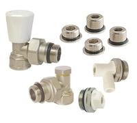 SOMATHERM FOR YOU, Kit radiateur manuel universel 3/8 et 1/2, accessoires complets pour installation rapide, contrôle de température précis, durable et facile à utiliser