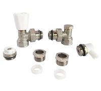 SOMATHERM FOR YOU - Kit radiateur rob SR Equerre 1/2 | Équipez facilement votre radiateur grâce à ce kit complet avec robinet manuel équerre.