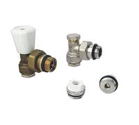 SOMATHERM FOR YOU - Kit radiateur rob SR Equerre 1/2 | Équipez facilement votre radiateur grâce à ce kit complet avec robinet manuel équerre.