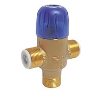 SOMATHERM FOR YOU, Limiteur de température réglable 25°C-55°C pour Chauffe-Eau, évite Les brûlures, clapets Anti-Retour, Pression Max 10 Bars, débit 25 l/MN, Installation Facile
