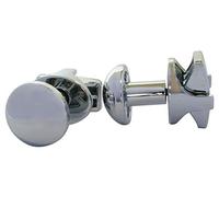 SOMATHERM FOR YOU, Lot de 2 patères O chromées à visser pour sèche-serviette à tube rond - Fixation facile, design élégant, idéal pour optimiser votre espace de salle de bain