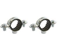 SOMATHERM FOR YOU, Lot de 20 Colliers isophoniques simples Ø16 mm en acier nickelé - Sachet de 10 pièces - Fixation pour tubes rigides - Réduction des bruits et absorption des vibrations