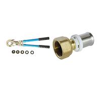 SOMATHERM FOR YOU - Mallette complète avec pince à sertir manuelle hydraulique pour raccords PER et Multicouche diamètres 12 à 26mm et de de profil H & /5703-16-15 -Raccord droit à sertir Ø16
