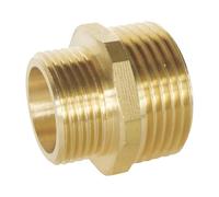 SOMATHERM FOR YOU, Mamelon laiton brut à visser réduit double mâle 26/34-20/27, sachet de 2 pièces, idéal pour raccordement rapide en eau sanitaire et chauffage, résistant à la corrosion