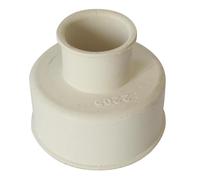 SOMATHERM FOR YOU, Manchon à double épaulement en caoutchouc blanc 65 x 30 mm pour WC - Étanchéité entre WC et réservoir - Température d'utilisation : -20°C à 100°C
