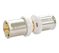 SOMATHERM FOR YOU, Manchon égal à sertir pour tube multicouche Ø16 - Raccordement facile et rapide, compatible avec profils U, H, TH - Conforme norme NF 545, sécurité d'étanchéité