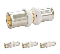 SOMATHERM FOR YOU, Manchon égal à sertir pour tube multicouche Ø20 - Raccordement facile et rapide, compatible avec profils U, H, TH - Conforme norme NF 545, étanchéité garantie (Lot de 4)