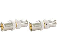 SOMATHERM FOR YOU, Manchon égal à sertir pour tube multicouche Ø26 mm - Raccord multiprofil U, H, TH - Sécurité d'étanchéité avec joints toriques - Norme NF 545 - Pression max 10 bars (Lot de 2)