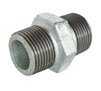 SOMATHERM FOR YOU, Manchon Fonte Galva Double Mâle 20/27 N° 280 - Raccord résistant à la corrosion, idéal pour réseaux d'eau chaude et froide, compatible avec tous raccords galva