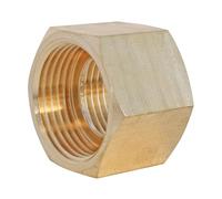SOMATHERM FOR YOU, Manchon laiton brut double femelle 15/21 pour raccordements plomberie, compatible avec tous raccords laiton, étanchéité sur filet ou joint plat, eau chaude/froide