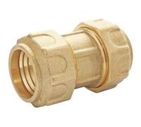 SOMATHERM FOR YOU, Manchon laiton égal pour tube PE Ø32 - Raccord à serrage extérieur - Étanchéité optimale avec joint EPDM - Résiste à 20 bars - Usage eau potable - Température +5°C à 80°C