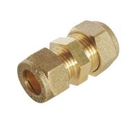 SOMATHERM FOR YOU, Manchon laiton réduit à compression pour tubes cuivre Ø12-Ø10, idéal pour raccordements plomberie, réseaux d'eau sanitaire et chauffage, durable et efficace