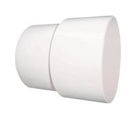 SOMATHERM FOR YOU, Manchon plastique blanc long 113mm pour évacuation WC, raccordement mâle D93mm et femelle D100mm, idéal pour canalisation d'évacuation sanitaire