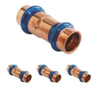 SOMATHERM FOR YOU, Manchon réduit cuivre à sertir FF Ø16 Ø14 - Raccord à sertir certifié ATEC et QB - Joint d’étanchéité EPDM - Pression max 16 bars - Température max 95°C (Lot de 4)