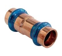 SOMATHERM FOR YOU, Manchon réduit cuivre à sertir FF Ø18 Ø14 - Raccord à sertir cuivre certifié ATEC et QB - Joint d’étanchéité EPDM - Pression max 16 bars - Température max 95°C