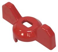 SOMATHERM FOR YOU - Manette Papillon pour Vanne - Compatible 12/17 à 20/27 - Usage Robinetterie Plomberie - Couleur Rouge - Design Moderne et Pratique