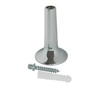 SOMATHERM FOR YOU, Pied en laiton chromé pour mélangeur - Fixation centrale pour mitigeur, soulage la canalisation en cuivre, idéal pour installation murale, robuste et durable