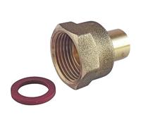 SOMATHERM FOR YOU, Raccord 2 pièces à souder en laiton pour tube cuivre Ø10 mm, écrou tournant Femelle 20/150, compatible avec appareils gaz butane et propane