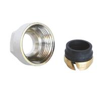 SOMATHERM FOR YOU, Raccord à compression 3/4 EK pour tube cuivre Ø12 mm - Installation facile et rapide - Normé ACS - Idéal pour eau chaude et froide - Couleur gris/argent
