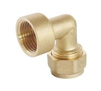 Raccord A Compression Tube Per Ø25 - Coude Femelle 3/4""(20/27) - Somatherm