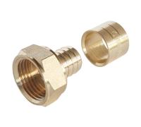 SOMATHERM FOR YOU, Raccord à glissement Femelle 12/17 pour tube PER Ø16 - Montage facile, résistant à la corrosion, certifié NF, pression max 10 bars, température de 5°C à 90°C