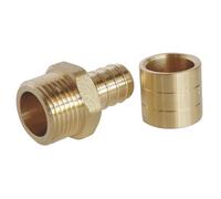 Raccord mâle PER à glissement 12mm x 12/17 - 3/8" Fixoconnect