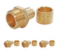 SOMATHERM FOR YOU, Raccord à glissement mâle 20/27 pour tube PER Ø16 mm - Sachet de 2 pièces - Assemblage rapide, résistant à la corrosion, pression max 10 bars, T°C 5-90°C (Lot de 4)
