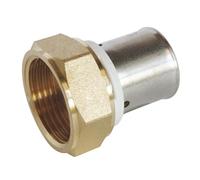 SOMATHERM FOR YOU, Raccord à sertir écrou tournant 20/27 pour tube PER Ø20 - Installation rapide et fiable, acier inoxydable, compatible avec profils H, U, RF, pression max 10 bars