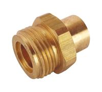 SOMATHERM FOR YOU, Raccord à souder en laiton pour tube cuivre Ø12 mm, mâle M20/150, compatible avec accessoires gaz butane et propane, idéal pour raccordement sécurisé