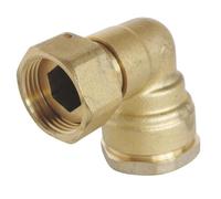 SOMATHERM FOR YOU, Raccord coudé en laiton pour tube PE Ø20 mm avec écrou tournant 3/4" - Montage facile, étanchéité optimale, pression 20 bars, température -10° à +80°C, garantie 5 ans