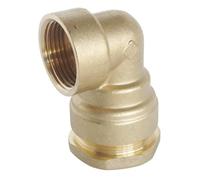 SOMATHERM FOR YOU, Raccord coudé en laiton pour tube PE Ø32 mm - Femelle 1" - Pression 20 bars - Température -10° à +80°C - Étanchéité optimale - Norme ACS - Garantie 5 ans