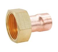 SOMATHERM FOR YOU, Raccord cuivre à souder Ø22 avec écrou tournant 20/27 pour plomberie, idéal pour réseaux d'eau sanitaire et chauffage, conforme aux normes en vigueur