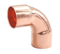 SOMATHERM FOR YOU, Raccord cuivre à souder courbe 90° double femelle Ø14, grand rayon, idéal pour plomberie et réseaux d'eau sanitaire ou de chauffage, conforme NF