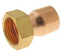 SOMATHERM FOR YOU, Raccord cuivre droit à souder Ø22 avec écrou tournant 20/27 - Sachet de 2 pièces - Idéal pour plomberie et réseaux d'eau chaude/froide - Normes conformes