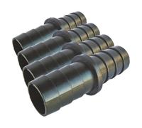 SOMATHERM FOR YOU, Raccord de jonction droit pour tuyau d'évacuation de machine à laver, 18 x 23 mm, en plastique, installation rapide, compatible avec lave-linge et lave-vaisselle (Lot de 4)