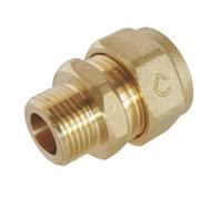 Somatherm Raccord droit à compression (à visser) PER 2716-16-12 Ø16 Mâle 12/17 (3/8'') Multicolore