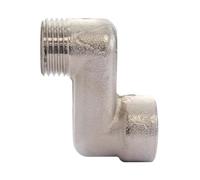 SOMATHERM FOR YOU, Raccord excentré 30mm MF 1/2" (15x21) en laiton nickelé pour radiateurs, facilite l'installation, compense les écarts, durable et résistant à la corrosion