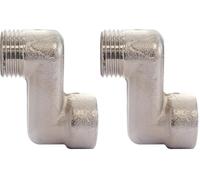 SOMATHERM FOR YOU, Raccord excentré 30mm MF 1/2" (15x21) en laiton nickelé pour radiateurs, facilite l'installation, compense les écarts, durable et résistant à la corrosion (Lot de 2)