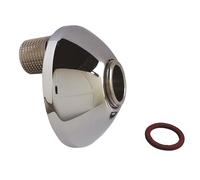 BH Bikes Raccord excentré 21 mm M15/21-M20/27 chromé – rosace intégrée, rattrapage d'entraxe